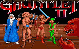 Gauntlet 2 title screen for Atari ST